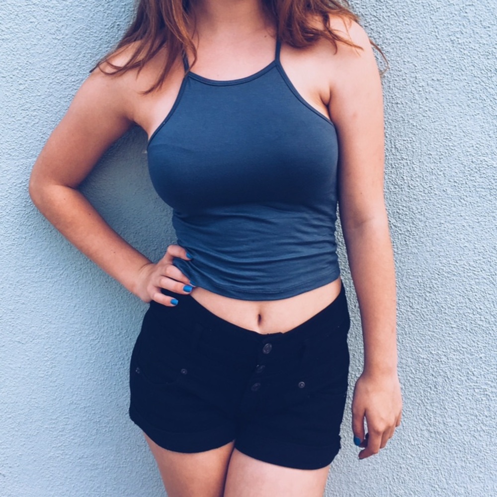 Tilly’s blue crop top size xsmall